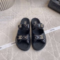Chanel Women's Velcro Sandals Fashion Shoes C93420 - Euro 35=US 4 - View 1