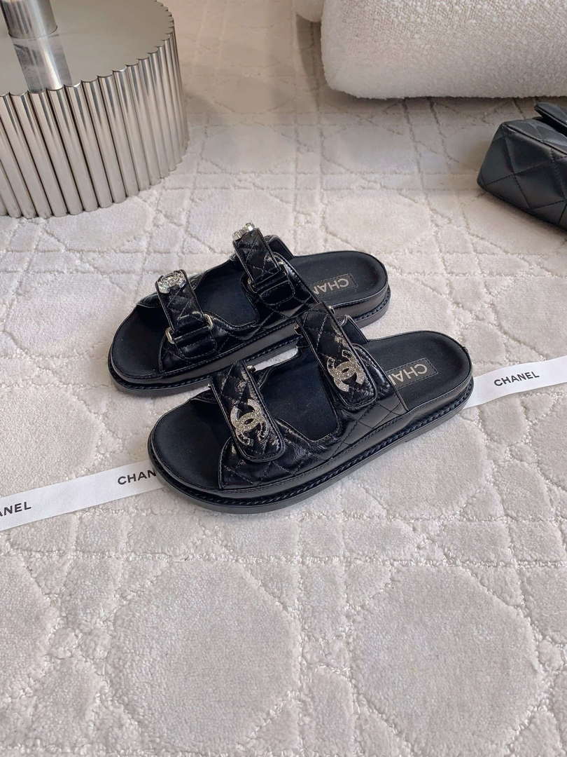 Chanel Women's Velcro Sandals Fashion Shoes C93420