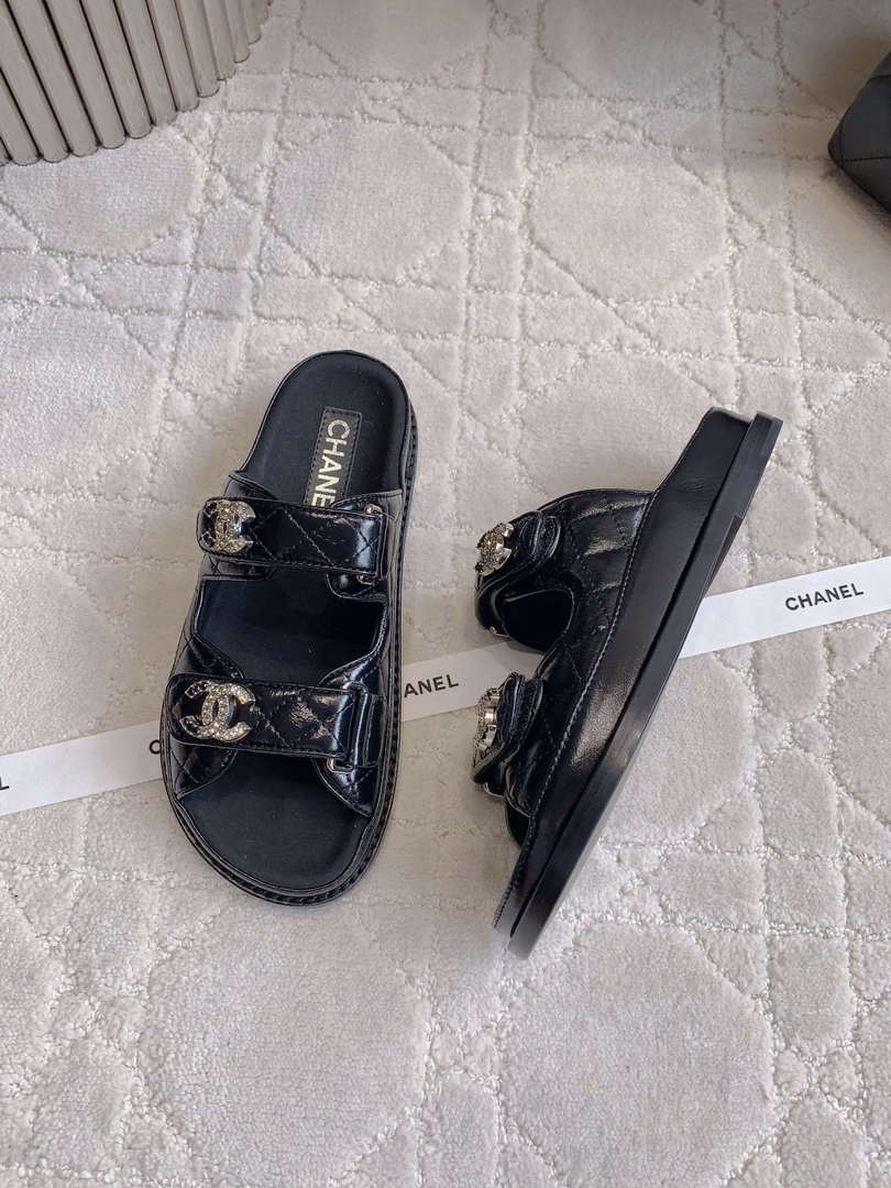 Chanel Women's Velcro Sandals Fashion Shoes C93420