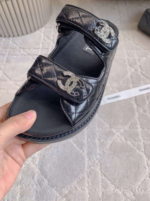 Chanel Women's Velcro Sandals Fashion Shoes C93420 - Euro 35=US 4 - View 6