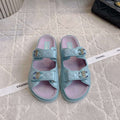 Chanel Women's Velcro Sandals Fashion Shoes C93421 - Euro 35=US 4 - View 1