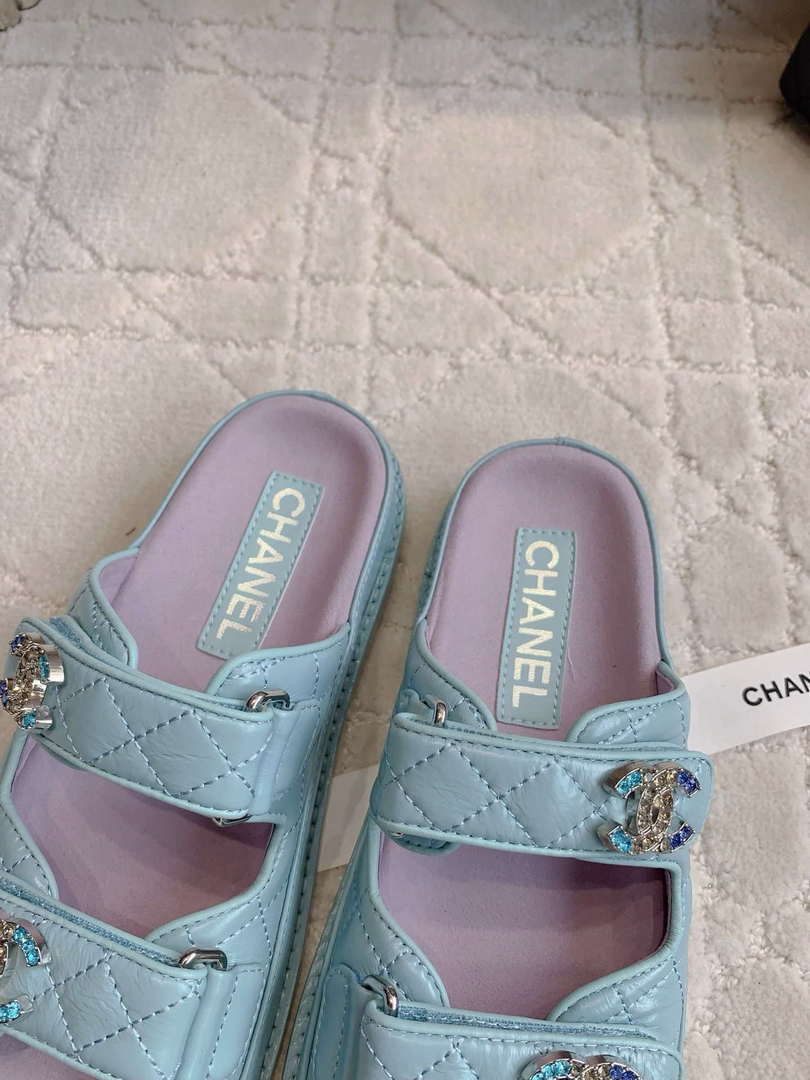 Chanel Women's Velcro Sandals Fashion Shoes C93421