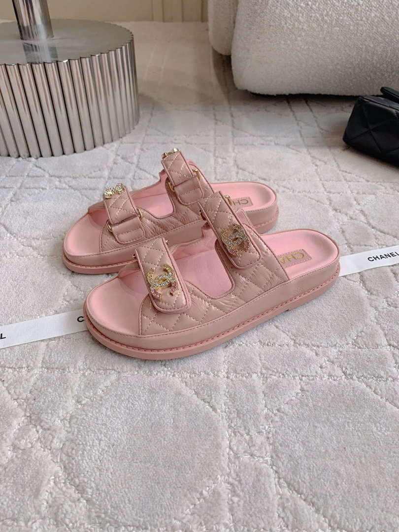 Chanel Women's Velcro Sandals Fashion Shoes C93422 - Euro 35=US 4 - View 2