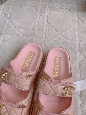 Chanel Women's Velcro Sandals Fashion Shoes C93422 - Euro 35=US 4 - View 5