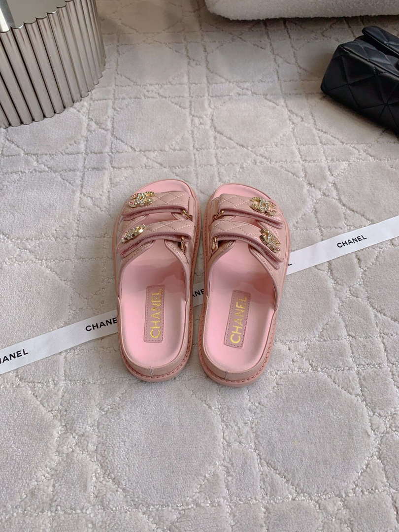 Chanel Women's Velcro Sandals Fashion Shoes C93422