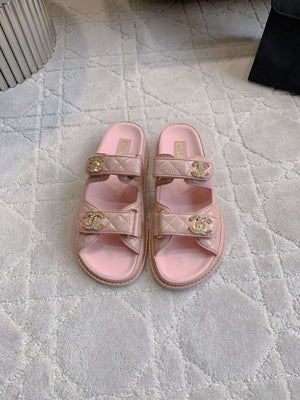 Chanel Women's Velcro Sandals Fashion Shoes C93422 - Euro 35=US 4 - View 1