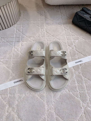 Chanel Women's Velcro Sandals Fashion Shoes C93423 - Euro 35=US 4 - View 1