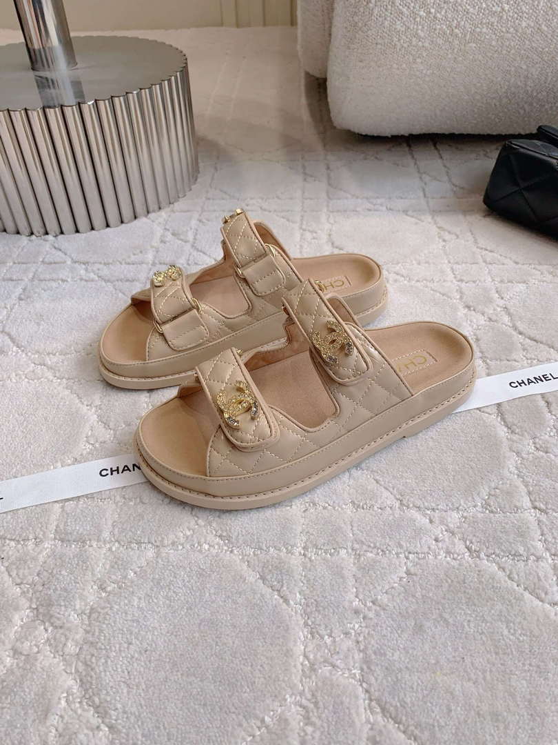 Chanel Women's Velcro Sandals Fashion Shoes C93424