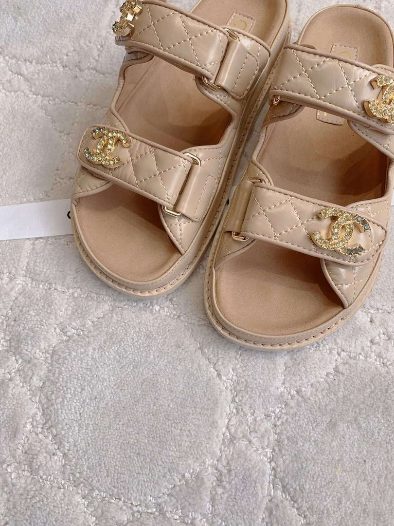 Chanel Women's Velcro Sandals Fashion Shoes C93424