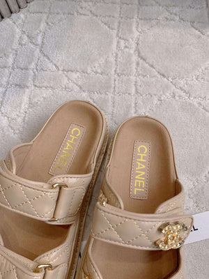 Chanel Women's Velcro Sandals Fashion Shoes C93424 - Euro 35=US 4 - View 5