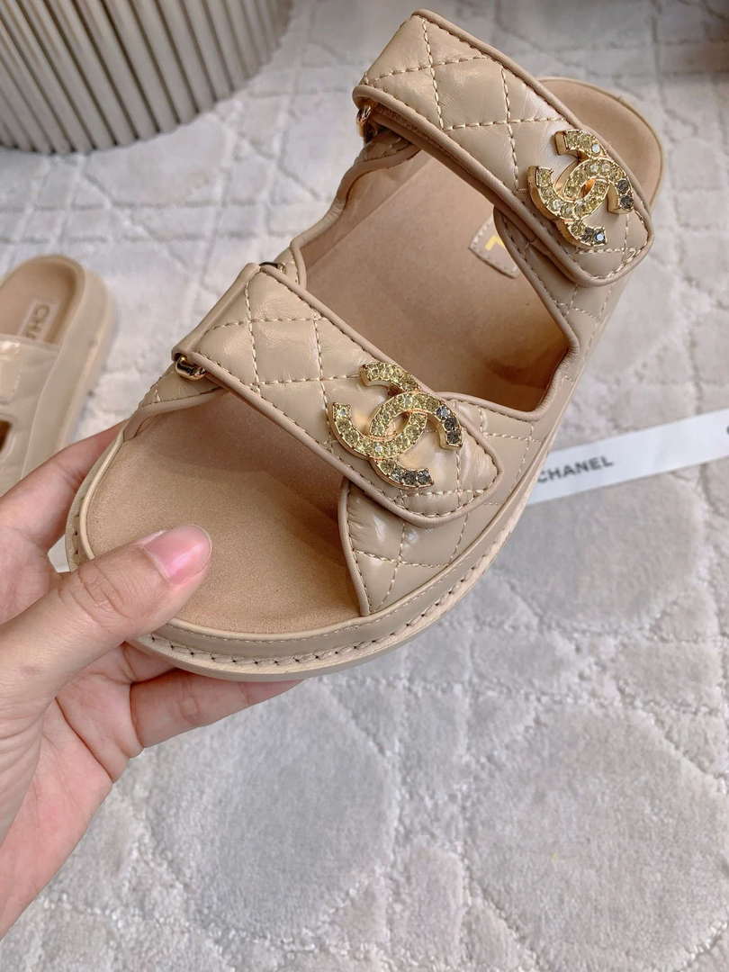 Chanel Women's Velcro Sandals Fashion Shoes C93424