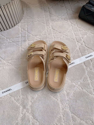 Chanel Women's Velcro Sandals Fashion Shoes C93424 - Euro 35=US 4 - View 8