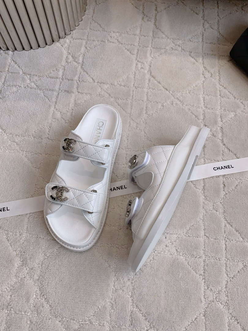 Chanel Women's Velcro Sandals Fashion Shoes C93425 - Euro 35=US 4 - View 3