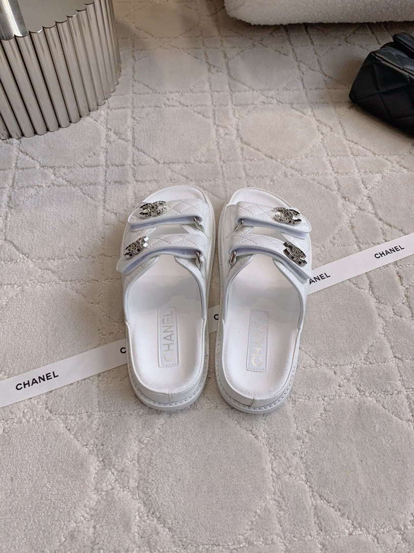 Chanel Women's Velcro Sandals Fashion Shoes C93425 - Euro 35=US 4 - View 8