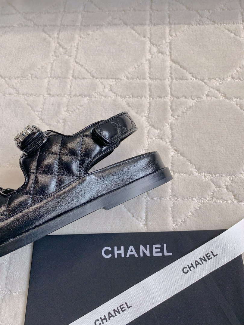 Chanel Women's Velcro Sandals Fashion Shoes C93426