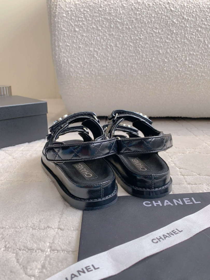 Chanel Women's Velcro Sandals Fashion Shoes C93426