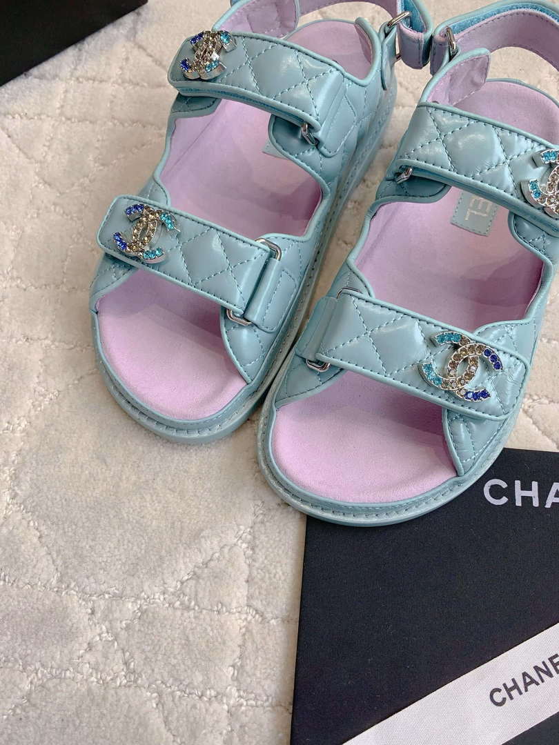 Chanel Women's Velcro Sandals Fashion Shoes C93427