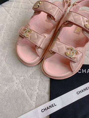 Chanel Women's Velcro Sandals Fashion Shoes C93429 - Euro 35=US 4 - View 4