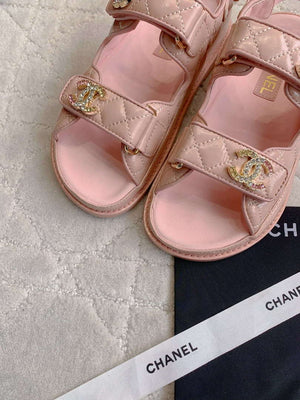 Chanel Women's Velcro Sandals Fashion Shoes C93429 - Euro 35=US 4 - View 5
