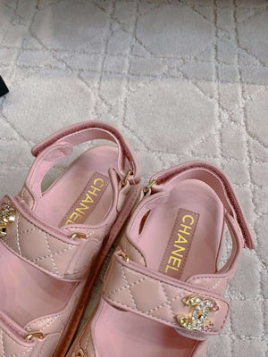 Chanel Women's Velcro Sandals Fashion Shoes C93429 - Euro 35=US 4 - View 6