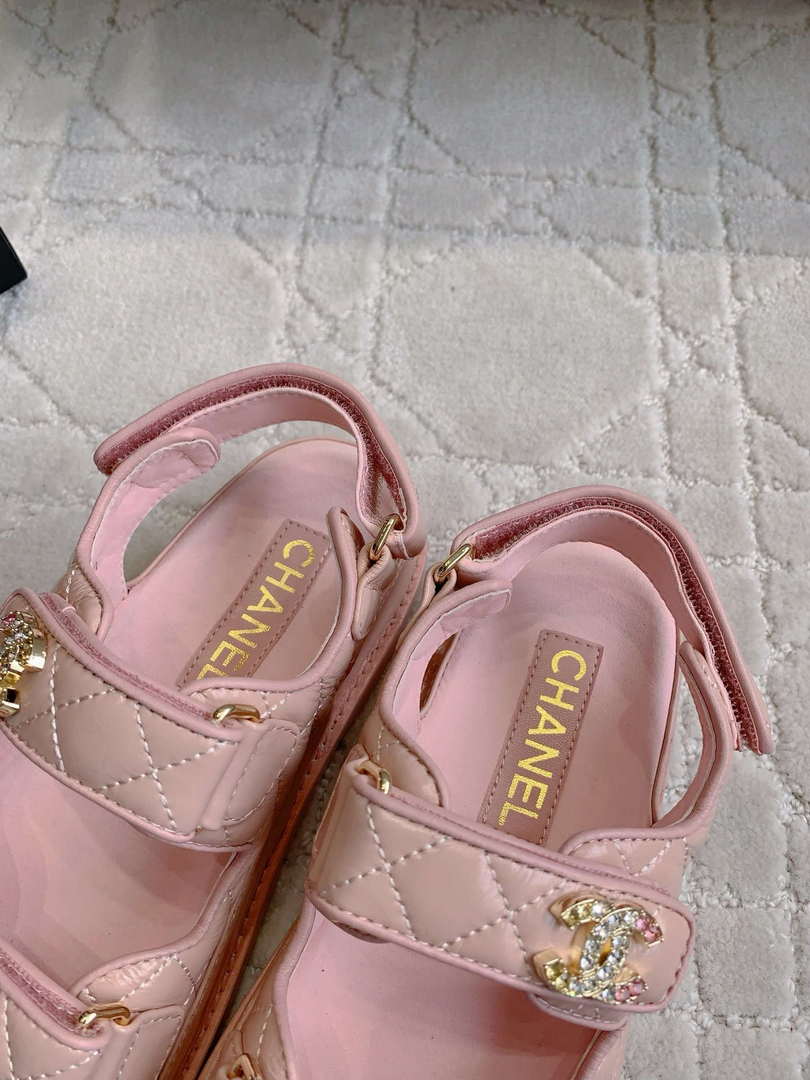 Chanel Women's Velcro Sandals Fashion Shoes C93429 - Euro 35=US 4 - View 6