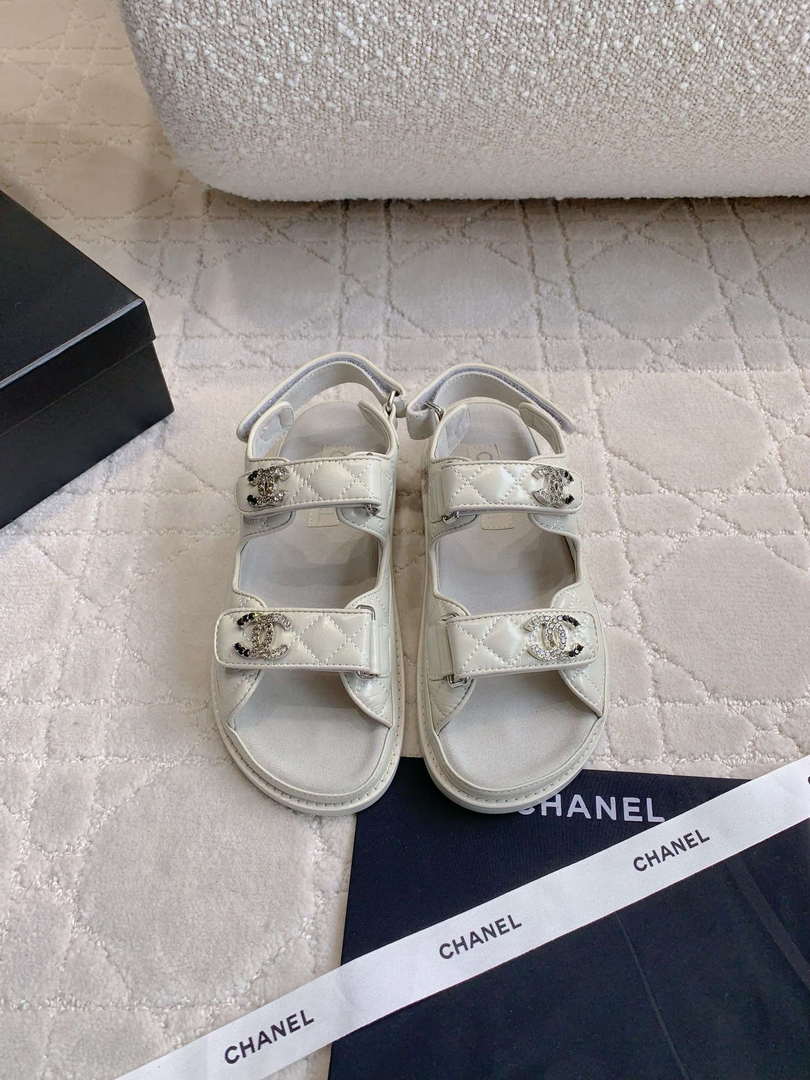 Chanel Women's Velcro Sandals Fashion Shoes C93430