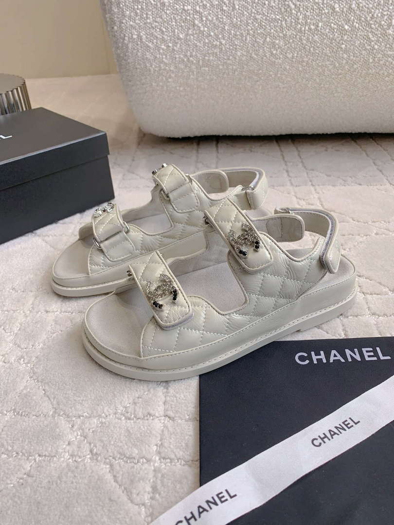 Chanel Women's Velcro Sandals Fashion Shoes C93430