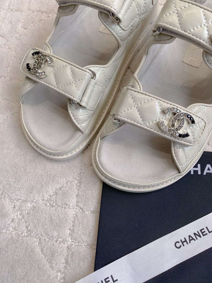 Chanel Women's Velcro Sandals Fashion Shoes C93430