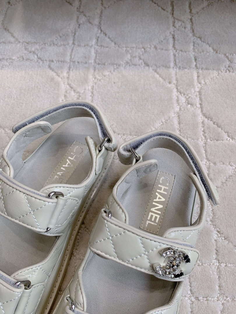 Chanel Women's Velcro Sandals Fashion Shoes C93430