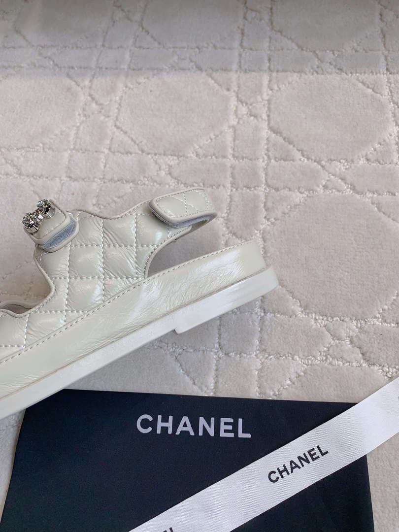 Chanel Women's Velcro Sandals Fashion Shoes C93430