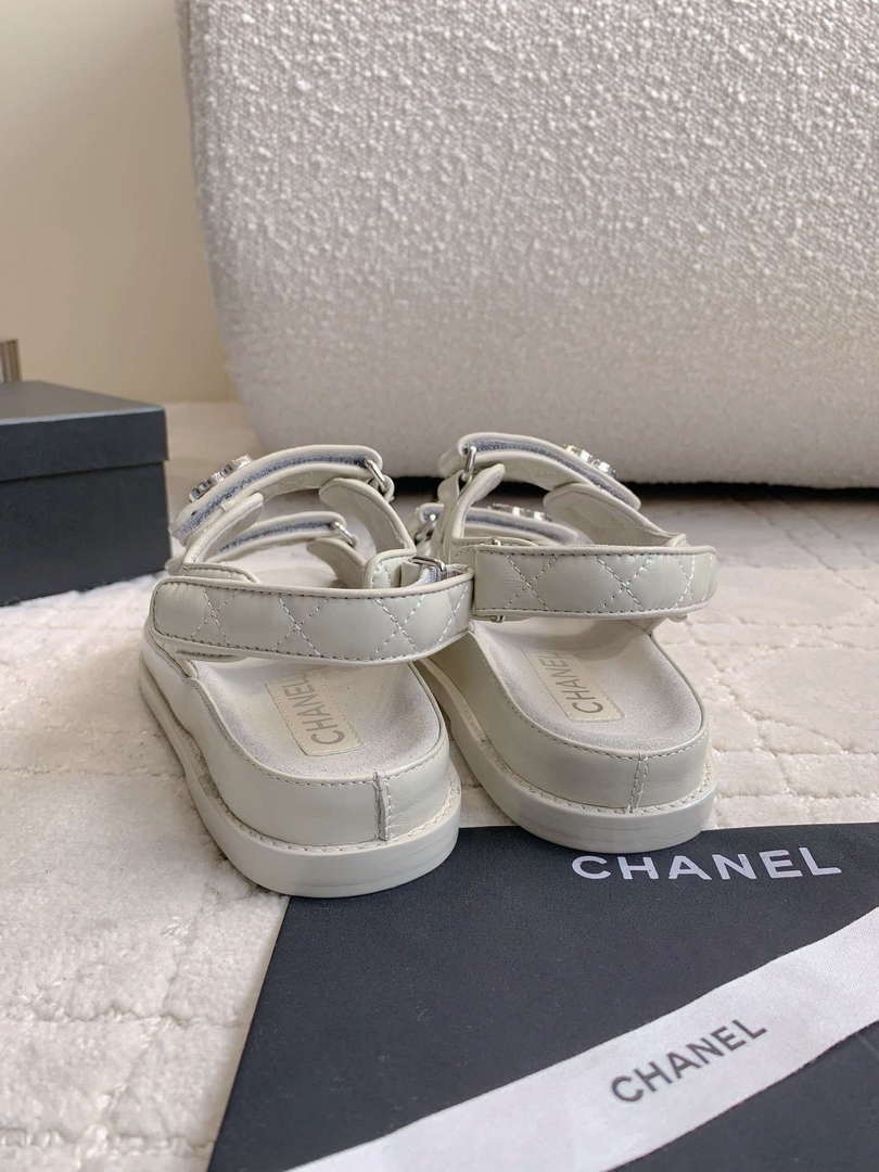 Chanel Women's Velcro Sandals Fashion Shoes C93430