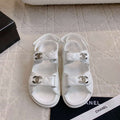 Chanel Women's Velcro Sandals Fashion Shoes C93431 - Euro 35=US 4 - View 1