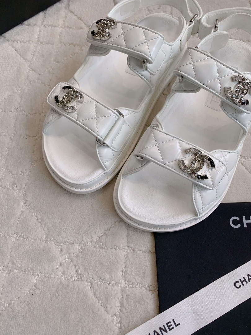 Chanel Women's Velcro Sandals Fashion Shoes C93431