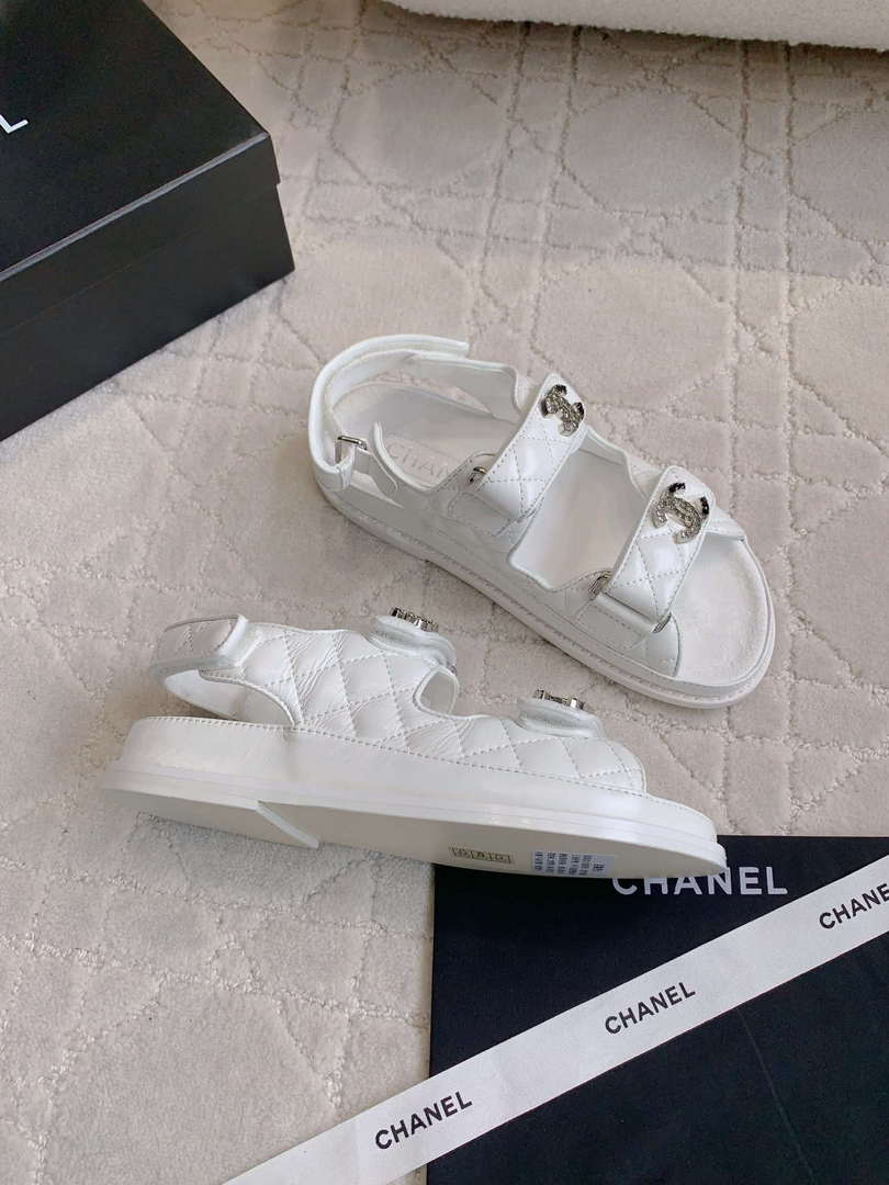 Chanel Women's Velcro Sandals Fashion Shoes C93431