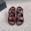 Chanel Women's Velcro Sandals Fashion Shoes C93433 - Euro 35=US 4 - View 1