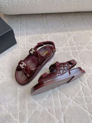 Chanel Women's Velcro Sandals Fashion Shoes C93433 - Euro 35=US 4 - View 4
