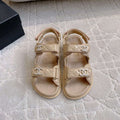Chanel Women's Velcro Sandals Fashion Shoes C93434 - Euro 35=US 4 - View 1