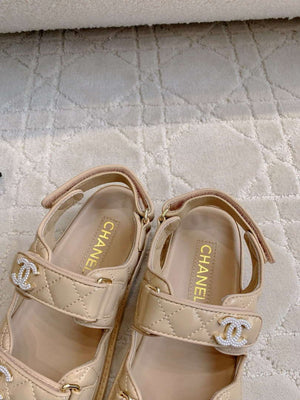 Chanel Women's Velcro Sandals Fashion Shoes C93434 - Euro 35=US 4 - View 6