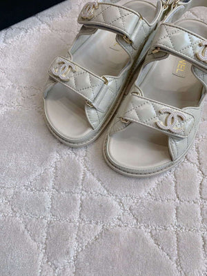 Chanel Women's Velcro Sandals Fashion Shoes C93435 - Euro 35=US 4 - View 5