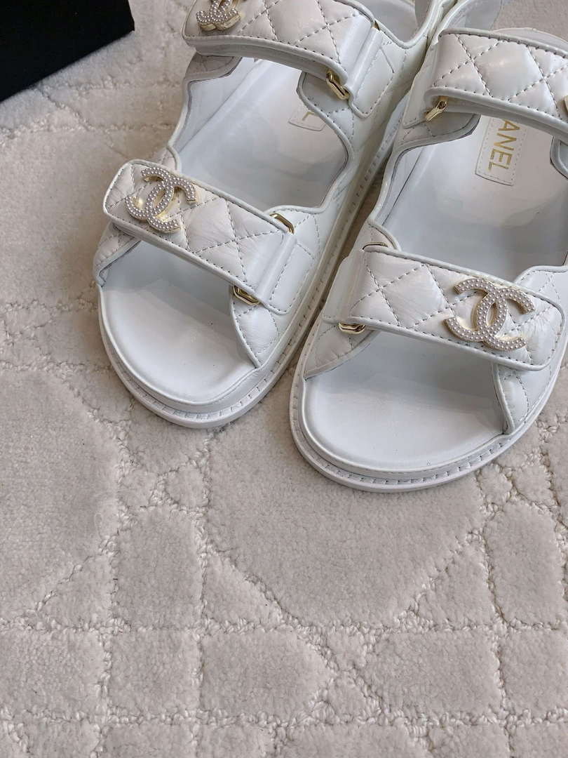 Chanel Women's Velcro Sandals Fashion Shoes C93436