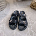 Chanel Women's Velcro Sandals Fashion Shoes C93437 - Euro 35=US 4 - View 1
