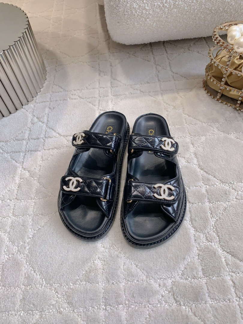 Chanel Women's Velcro Sandals Fashion Shoes C93437