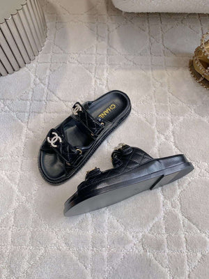 Chanel Women's Velcro Sandals Fashion Shoes C93437 - Euro 35=US 4 - View 4