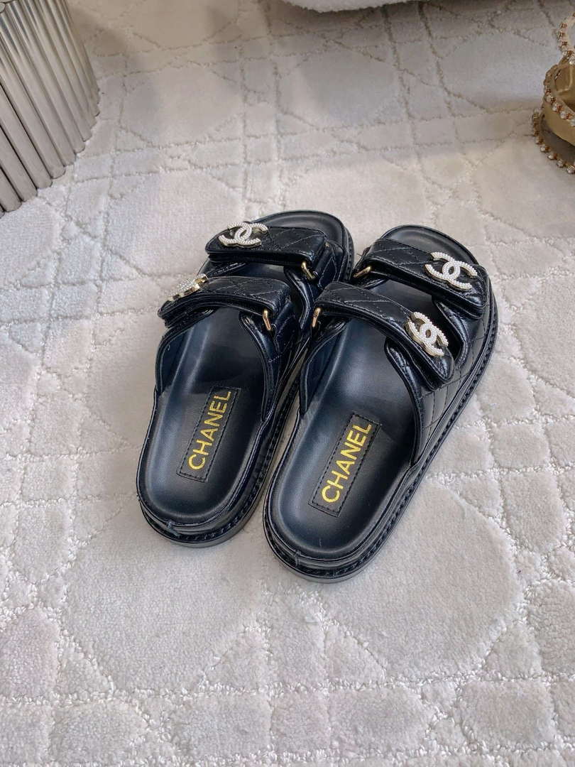 Chanel Women's Velcro Sandals Fashion Shoes C93437