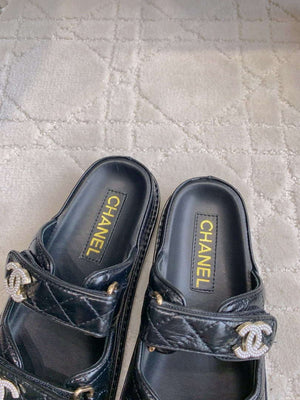 Chanel Women's Velcro Sandals Fashion Shoes C93437 - Euro 35=US 4 - View 7