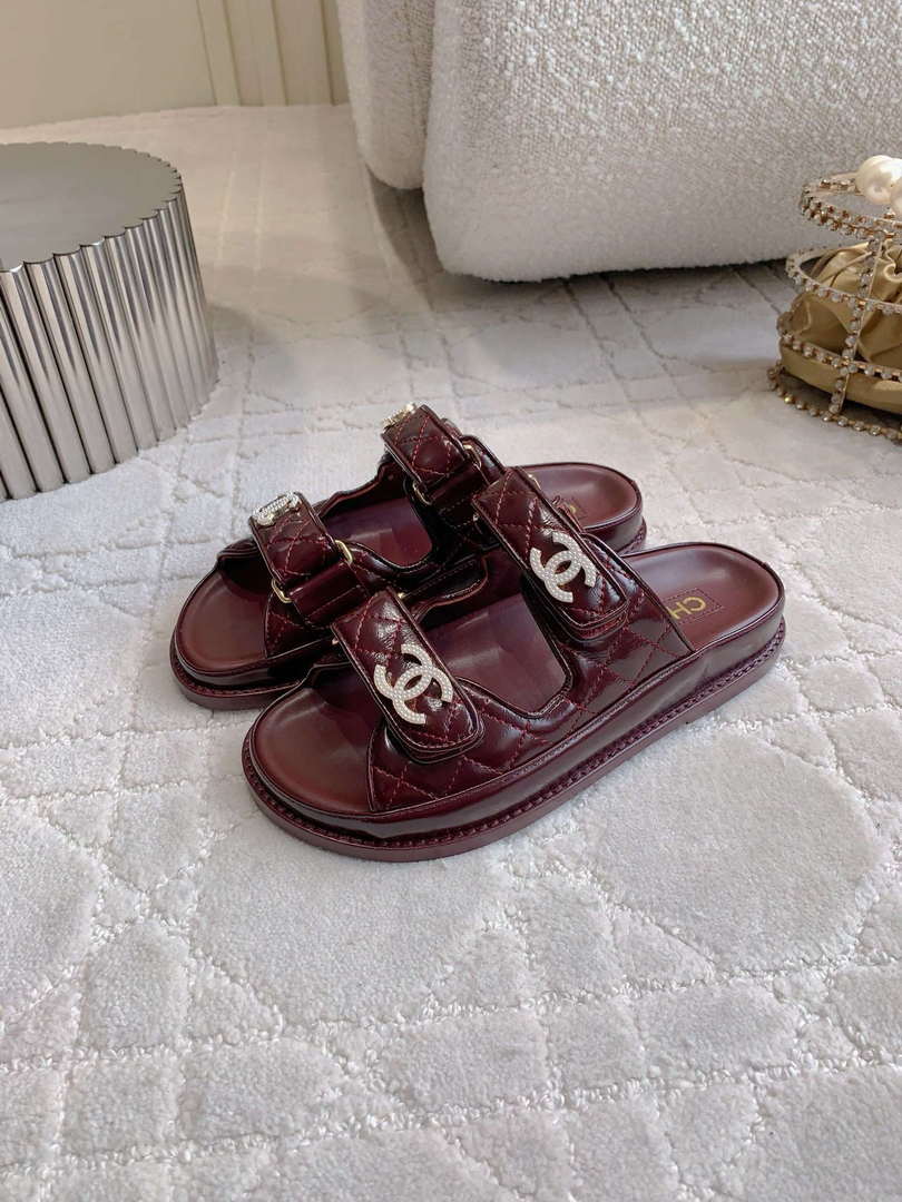 Chanel Women's Velcro Sandals Fashion Shoes C93438