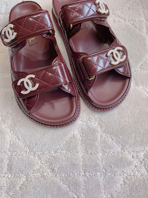 Chanel Women's Velcro Sandals Fashion Shoes C93438 - Euro 35=US 4 - View 6