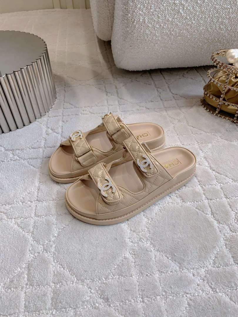 Chanel Women's Velcro Sandals Fashion Shoes C93439 - Euro 35=US 4 - View 2