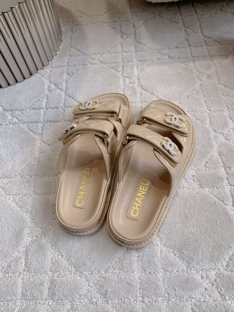 Chanel Women's Velcro Sandals Fashion Shoes C93439 - Euro 35=US 4 - View 5