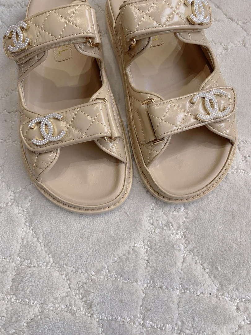 Chanel Women's Velcro Sandals Fashion Shoes C93439